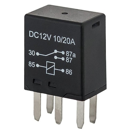 Truckair Relay - Rectangle - 5 Pins -, Category: Relay, No.: 5 Terminals, Volts: 12V, Function: Spdt, Amp 11-0862